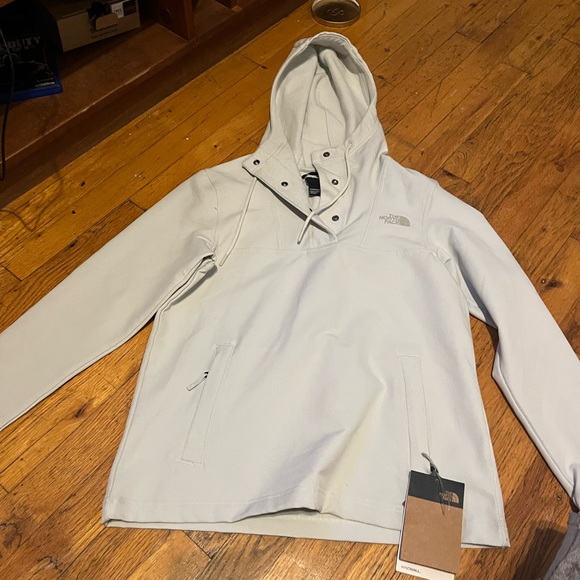 The North Face Jackets & Blazers - The North Face Light Grey Pullover WINDWALL Hoodie